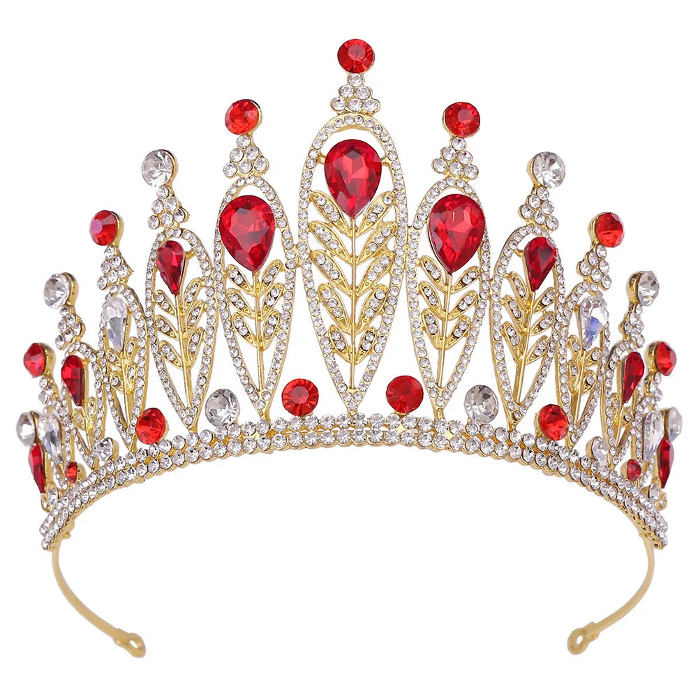 Wholesale 2024 Trendy Hair Accessories Elegant Head Crown Crystal Bridal Wedding Tiara Crown