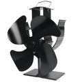 Wood Stove Fan 4-Blades Heat Powered Stove FanSilent Operation Fireplace Fan for Gas/Pellet/Wood Burning Stove