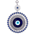 Best Gift Rope Alloy Blue Big Flower E-vil Eye Rhinestone Paved Owl Pendant for Car Home Office Wall Decoration