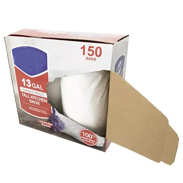 Wholesale Recycling Holder Customized Design Plastic Biodegradable 30 13 Gallon Drawstring Garbage Bag with Drawstring