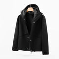 Autumn Winter Casual Warm Waterproof Breathable Two-Piece Couplet Stand Canvas Jacket Color Matching Liner for Outdoor Group