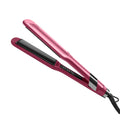 Portable Professional Salon Hair Straightener Curler Titanium Flat Iron Temperature Display Electric Power Source Private Label