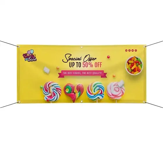 18oz Heavy Duty PVC Banner Custom UV Protection Waterproof Printed Outdoor Vinyl Banner for Advertising