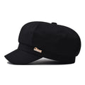 Women Autumn and Winter Octagonal Hat INS Korean Version British Retro Painter Hat Every Match Wholesale Newsboy Cap