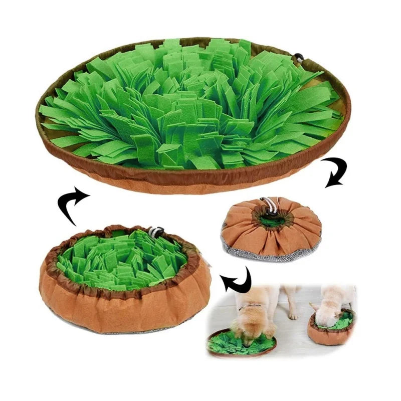Wholesale Custom Polar Fleece Felt Pet Dog Slow Feeding Snuffle Mat Pet Snuffle Feeding Mat Dog Puzzle Toy