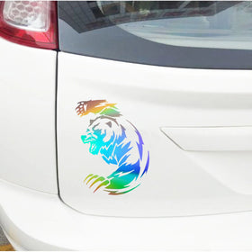 Fierce Bear Car Sticker Vinyl Truck Laptop Window Bumper Motorcycle Van Decal Sticker Gift Die Cut Decals Latop Window Glass