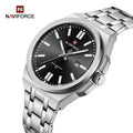 NAVIFORCE 9226 SBS Men Quartz Watches New Model Fashion Luxury Stainless Steel Strap Men Wristwatch 30m Waterproof