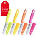 4PCS Stainless Steel Kitchen Paring Fruit Knife Set with Protective Cover