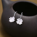 REETI 925 Silver Four Leaf Clover Earrings for Women Elegant Lady Prevent Allergy Silver Fashion Jewelry