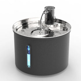 High Quality Black Color Pet Feeder Cat Dog Water Drinking Dispenser 3L Stainless Steel Smart Pet Water Fountain With Filters