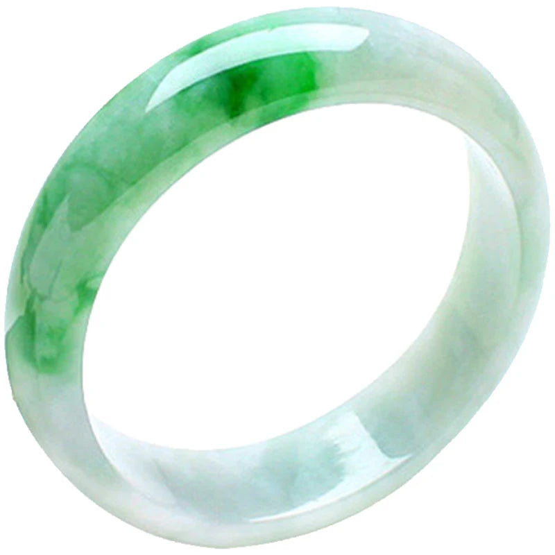 Quartzite  Ice Floating Flower Bracelet a Grade Female Royal Concubine Three-Color Jade Bracelet Fulushou Bracelet
