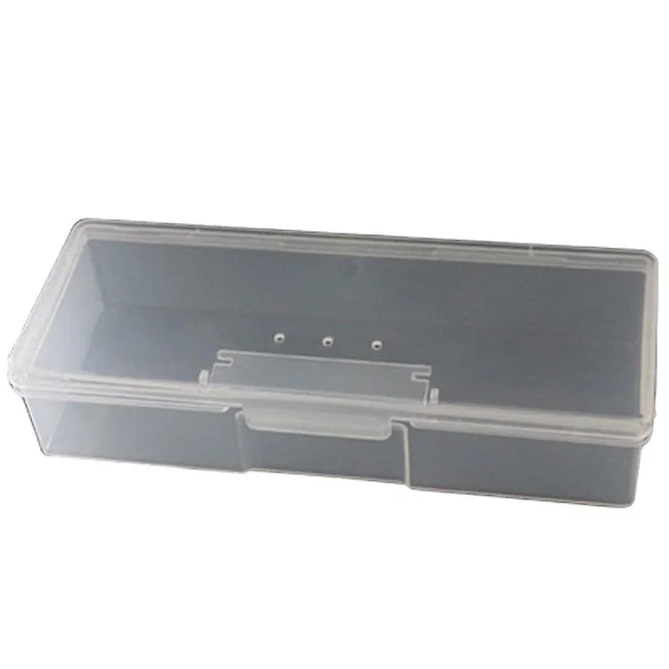 OEM/ODM Professional Manicurist Nail Tool Storage Containers Empty Rectangular Pedicure Case Plastic Material