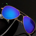 Custom Logo  Factory Cheap Wholesale Vintage Metal Oval Shades Men Women Driving Sunglasses Pilot Aviation Sunglasses Men Women