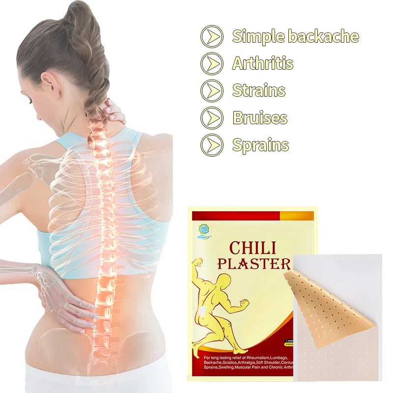 Support Customize Neck Pain Relief Patch Back Pain  Hot Chili Pepper Plaster