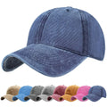 Wholesale Custom Logo Washed Vintage Distressed Adjustable Plush Common Men Women Denim Unstructured Cotton Baseball Cap Dad