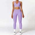 High Quality Nude Seamless Yoga Sets Women Short Sleeve Yoga Clothing Gym Leggings Fitness Yoga Set 2024