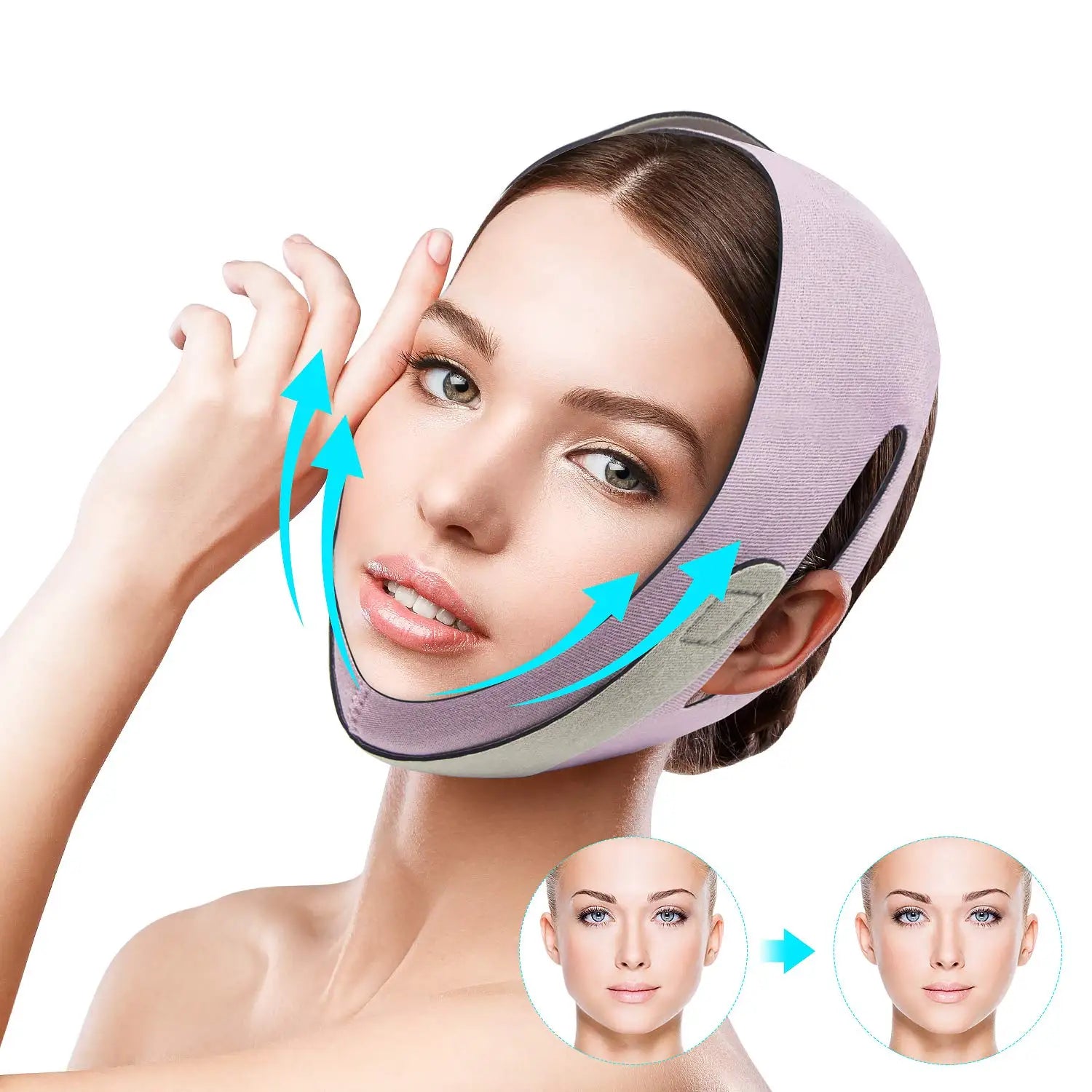 Face Slimming Strap Pain-Free Face Shaper Band V Shape Face Lift Bandage Wrinkle Removal Lift Sticker Chin Vline Lift Belt