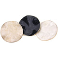 Custom 30MM Big Size Black White Drip Oil Sewing Alloy Round Garment Buttons Suit Windbreaker Sweater Fashion Accessories Button