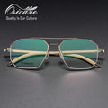Premium Screwless Double Bridge Metal Eyewear Frames for Men Metal Eyeglass Eye Glasses Spectacles Optische Brillen Assorted