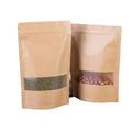 Printed Packaging of Stand up Bag Kraft Paper Bags with Frosted Window