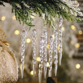 Festival Celebration Transparent Crystal Popsicle Christmas Decoration Hanging Acrylic Christmas Tree Icicle Ornament MegaBDM