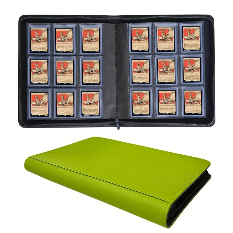 MIO Toploader Binder Card Album with 4 9 12 Pocket PU Factory Wholesale Custom Logo Pattern for Trading and Business Cards