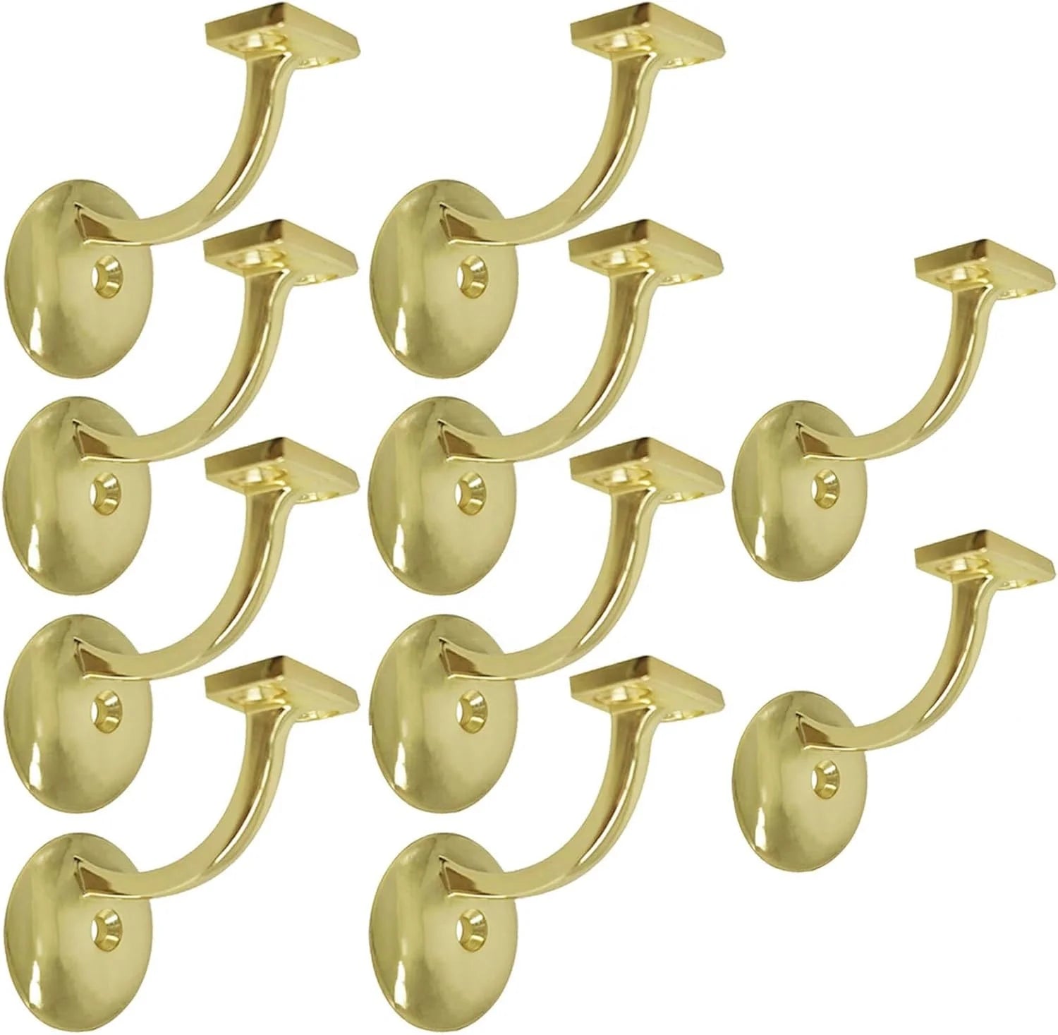 3" Heavy Duty Round Handrail Bracket Stair Railing Bracket for Home or Office Stairways Handrail Easy Installation