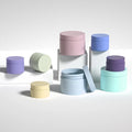 Luxury Matte PET Plastic Double Wall Large Jar Pump Sprayer Empty Body Scrub Lotion Face Cream Custom Capacity Cosmetic