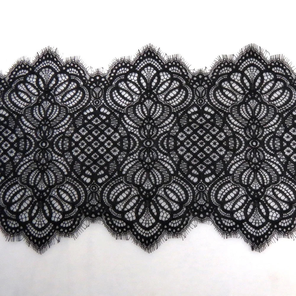 Latest Chantilly Lace Elegant Women Lingerie Eyelash Lace Trimming 34cm Width LT2424B