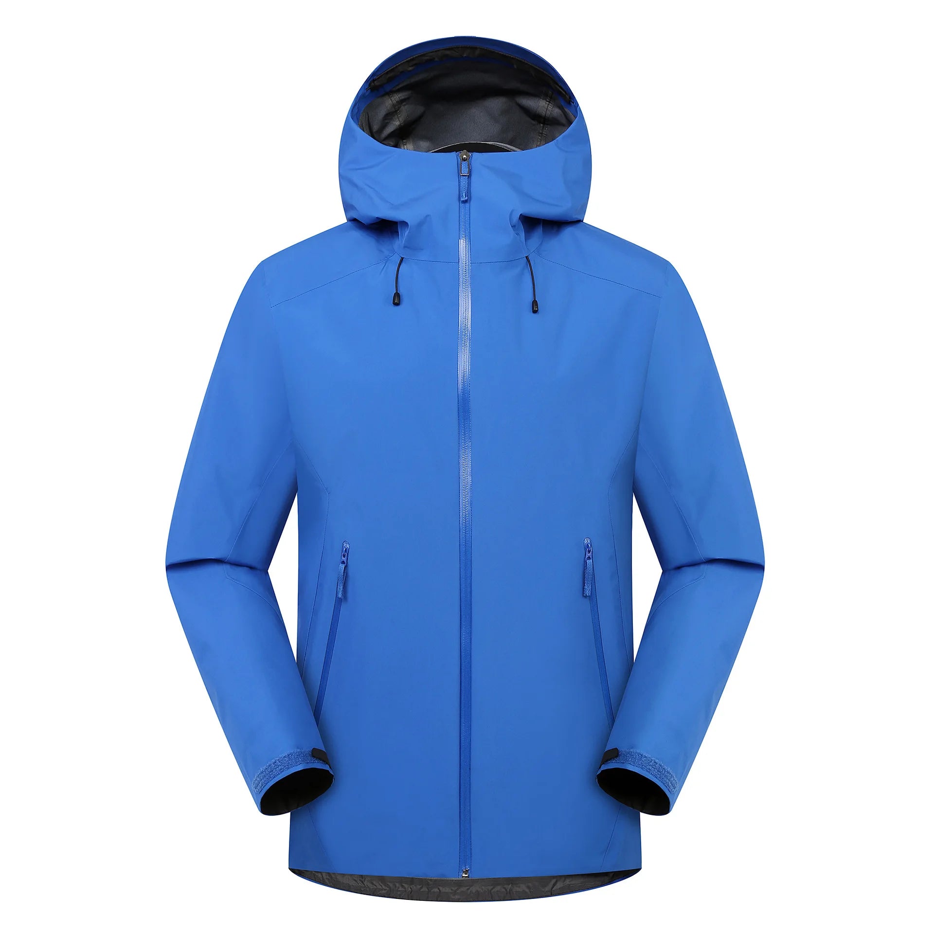 Wholesale Lightweight 10000 mm Waterproof Hard Shell Windbreaker Men Women Zipper Closure Outdoor Jacket Thin Thickness