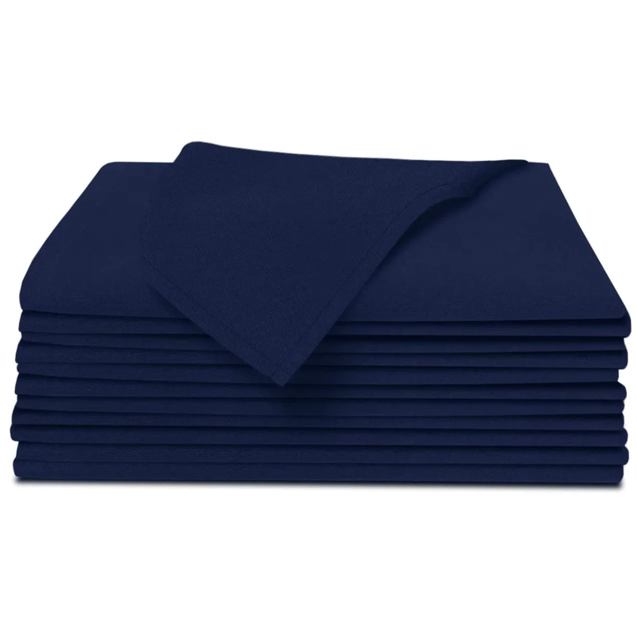Highly Absorbent Navy Blue Cloth Napkins Spun Polyester Dinner Cloth Napkins 20 Inch for Restaurants Events and Wedding Party