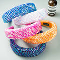 Diamond Headband Crystal Hair Accessories Head Band Luxury Designer Full Solid Color Headbands for Women New