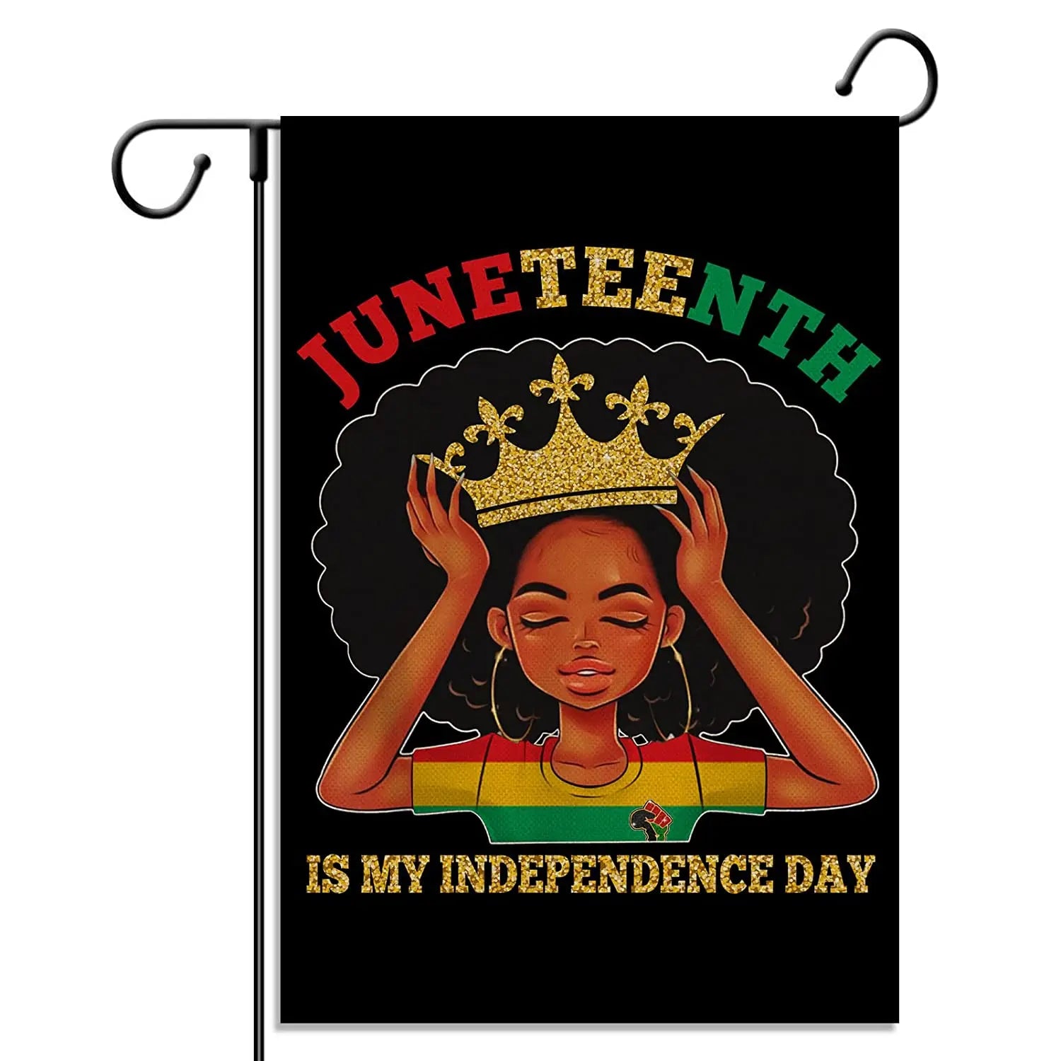 Juneteenth Garden Flags Yard Flags Promotional Product 12x18 Inch Linen Outdoor Party Decoration Custom Juneteenth Garden Flags