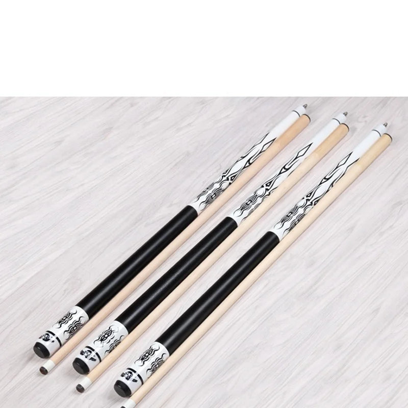 57-Inch Stainless Steel Joint 13mm Cue Tip Canadian Maple Wood Pool Cue Stick Snooker & Billiard Cues