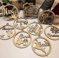 Factory Direct Sale of Laser-Cut Wooden Christmas Pendants Elegant Christmas Decorations