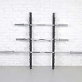 Weight Barbell Rack Bar Storage Black Barbell Wall Mount Bar Storage Rack MegaBDM