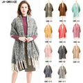 European Fashion Solid Color Plain Cashmere Kashmiri Scarves With Long Tassels Mufflers Winter Pashmina Shawls Blanket Scarf