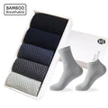 Wholesale Bamboo Fiber Men's Socks Four Seasons Business Mid-tube Socks