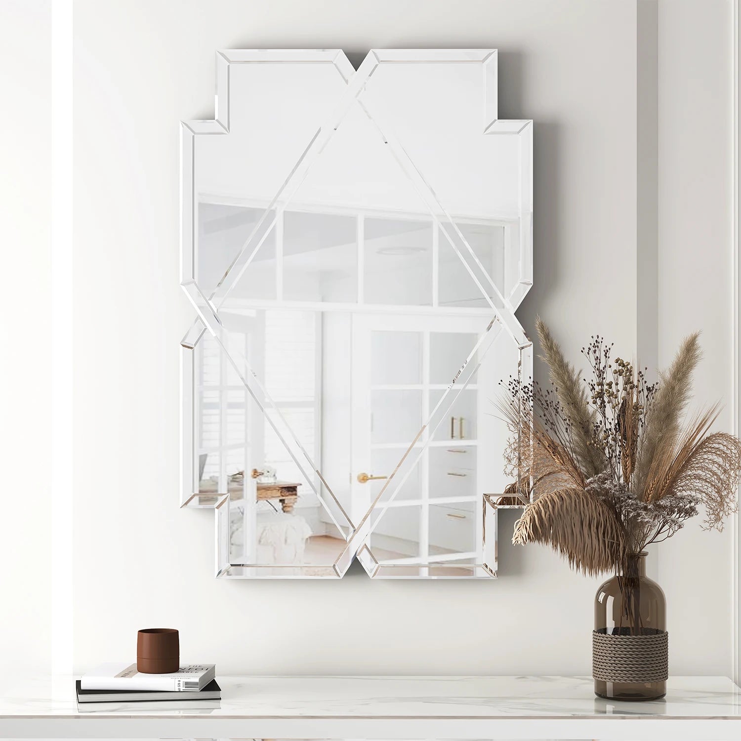 Modern Fashion Home Wall Mounted Mirror Decoration Large Wall Mirror for Living Room Hallway