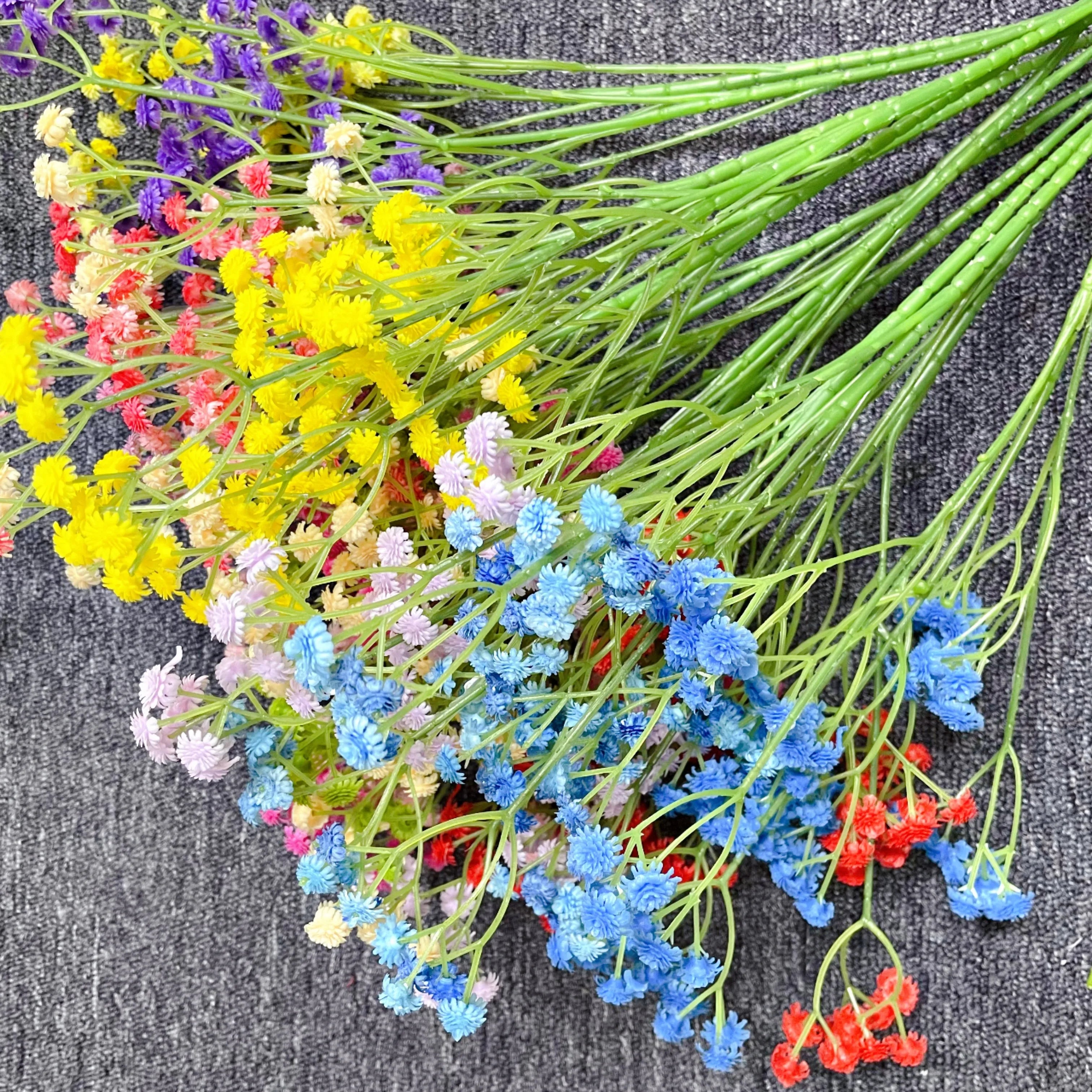 Vv286Natural Style Real Touch Artificial Flower Artificial Babys Breath Artificial Flowers Home Wedding Garden Decorative Flower