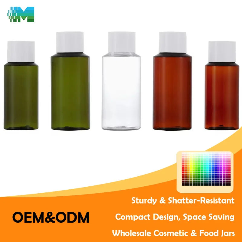 New Arriver Skincare Containers Leakproof Plastic Jar Reusable Recipiente De Plastico Makeup Containers Plastic Cosmetic Jar