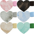 Fashion Durable Self-Adhesive Elastic Pen Loop Heart-Shape Pu Leather Marble Pen Holder