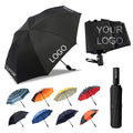 Promotional Gift Folding Umbrella Personal Sunshade Custom Compact Portable Rain Automatic Windproof Fold Umbrella with logo