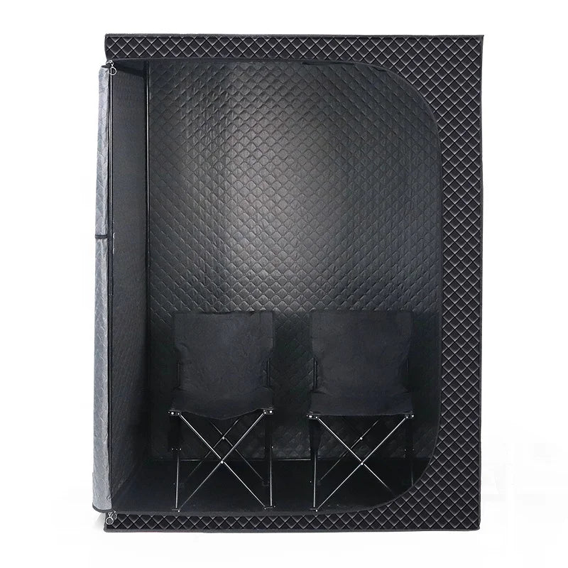 Fumei 2 Person Full Size Steam Sauna Tent Full Size Oxford Foldable Spa Steam Sauna Room for Relaxing