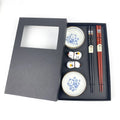 2026 Newly Designed High-end Tableware Set Gift Box Custom Japanese Style Lucky Cat Plate Chopsticks Wedding Gift