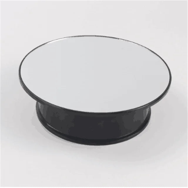 Motorized Rotating Display Stand for Glam Mannequin Head 25Cm Spinner Stand for Hair Salon Mirror Turntable for Jewelry