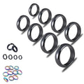 Genuine Healing Chakra Swimming Couple Hematite Rings Energy Crystal Therapy Anxiety Magnetic Hematite Rings for Mens Women