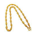 Dubai Domineering Olive-Shaped Brass Gold-Plated Men's Gold Necklace Solid Sand Men's Necklace