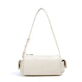 Lambskin Shoulder Bag for Women Luxury Minimalist Crossbody Mini Cylinder Bag Versatile Genuine Leather Tote Handbag 2026