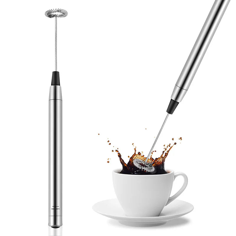 Handheld Electric Milk Foamer Frother Portable Mini Mixer Battery Coffee Stirrer Maker Frother for Milk Chocolate Coffee